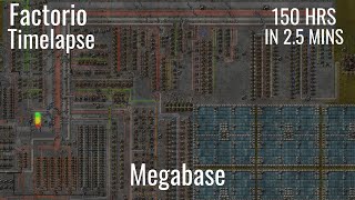 Factorio Timelapse  Vanilla Megabase  4K [upl. by Itsur]