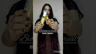 Biolage vs loreal hair serum hairserum biolage loreal shorts hairtips review serumreview [upl. by Damas]