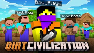 I Joined Dirt Civilization In Minecraft HINDI [upl. by Gish]