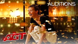 Golden Buzzer Nightbirdes Original Song Makes Simon Cowell Emotional  Americas Got Talent 2021 [upl. by Plumbo]