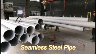 304 316l industrial pipe thickness 90mm 3 inch seamless stainless steel pipe [upl. by Thorfinn35]