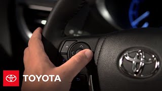 2014 Corolla HowTo Steering Wheel Controls  Audio  Toyota [upl. by Radcliffe]