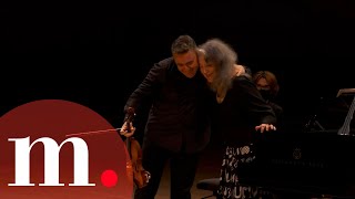 Martha Argerich and Maxim Vengerov perform Kreislers Schön Rosmarin [upl. by Jallier]