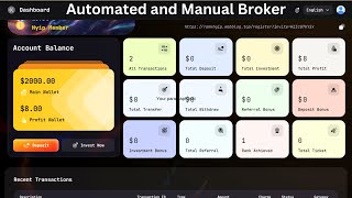 How To Create an Automatic and Manual Broker Investment Website With Script 2025 [upl. by Niwrek495]