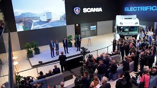 Scanias IAA 2024 press conference [upl. by Eerized]