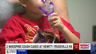 2 Whooping Cough cases at HewittTrussville HS [upl. by Riesman]