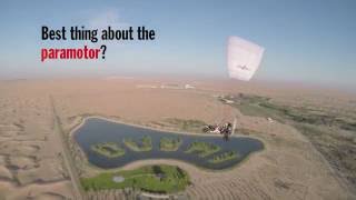 Paramotor flying in Dubai [upl. by Wessling895]