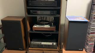 Thorens TD 150 TT  NAD c162 Preamp  Crown CT810 Amp [upl. by Ariait]