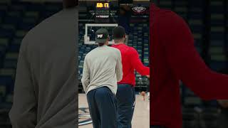 Zion Williamson Warmup for Cavs Game pelicans nba shorts [upl. by Isadore]