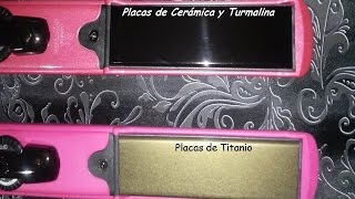 Cual es la Diferencia entre las Planchas de Ceramica Turmalina y Titanio [upl. by Hgielah]