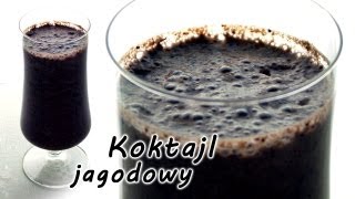 Koktajl jagodowy  smaczneprzepisypl [upl. by Aihsrop]