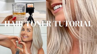 WELLA T18 TONER  DIY HAIR TUTORIAL [upl. by Nawj250]