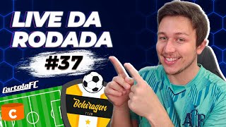 Cartola FC 2023  LIVE POKAS IDEIA RODADA 37 [upl. by Olivann]