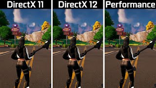 Fortnite Chapter 4  DirectX 11 vs DirectX 12 vs Performance Mode  FPS Boost [upl. by Ettena]