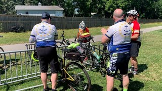 Enjoy the ride 630 cyclists head to Albany for 8day Erie Canal bike tour [upl. by Imuyam]