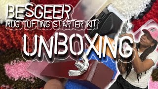 Unboxing Besgeer Rug Tufting Starter Kit Pt1 [upl. by Atinaw]