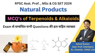 Test Your Knowledge with MCQs  MCQs of Terpenoids amp Alkaloids  RPSC AsstProfMSc [upl. by Blas158]