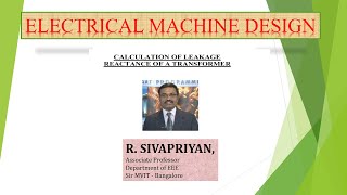 Part  1 Leakage Reactance Calculation [upl. by Peters]