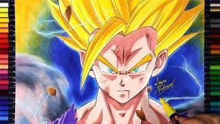 Drawing Gohan SSJ2 [upl. by Corette]