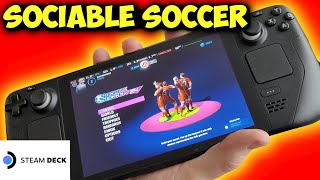 The bigger brother to Sensible Soccer Steam Deck gameplay [upl. by Attehcram]