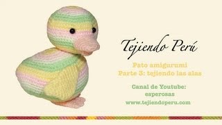 Pato amigurumi Parte 3 tejiendo las alas [upl. by Padriac]