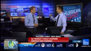 Hurricane Sandy Weather Channel Coverage Clip 5 Overnight [upl. by Alix]