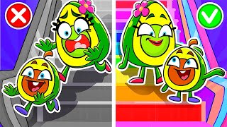 Escalator Safety  Kids Songs amp Nursery Rhymes by VocaVoca🥑 [upl. by Aicener]