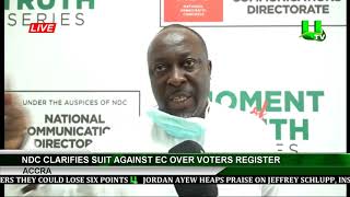 NDC Clarifies Suit Against EC Over Voters Registration Requirements [upl. by Alisander845]