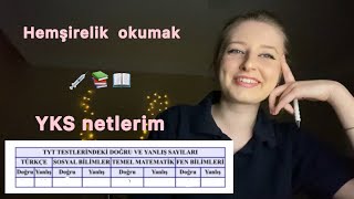 Hemşireliği nasıl kazandım YKS netlerimtavsiyelerHemşirelik Bölümü 📚 [upl. by Upshaw]