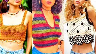 winter ideas for women crochet embroidery top pattern for blouses ideas you Nek style [upl. by Nospmas]