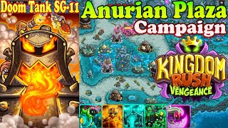 Anurian Plaza Campaign New Deep Devils Reef Hero Doom Tank SG11 Level 18 Kingdom Rush Vengeance [upl. by Turpin]