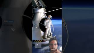 Highest Skydiving in space to Earth space shorts [upl. by Eeznyl923]