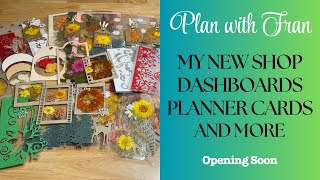 Planner Dashboards l Planner cards l New Etsy shop l Planner accessories [upl. by Veats]