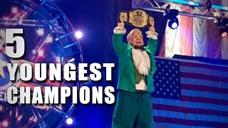 5 youngest champions in WWE history 5 Things [upl. by Enogitna]