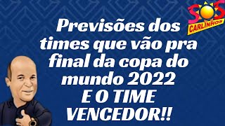 Finalistas da copa do mundo 2022 e o GRANDE CAMPEÃO [upl. by Emoryt]