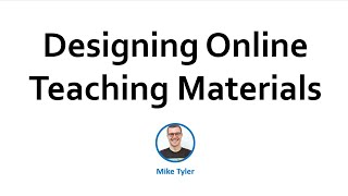 Webinar for Teachers Designing Online Teaching Materials [upl. by Ecnarolf783]