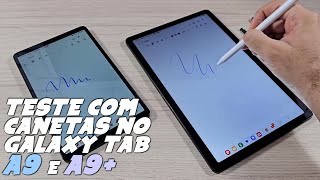 TESTE com CANETA S PEN e CAPACITIVA no GALAXY TAB A9 e A9 [upl. by Iahc]