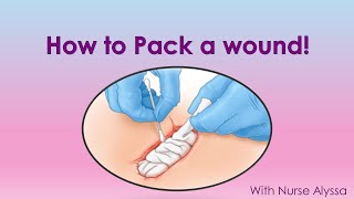 How to pack a wound [upl. by Anailuy]