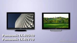 Review Panasonic G10 and V10 Plasma TV [upl. by Hildy]