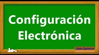 Configuración electrónica [upl. by Etana]