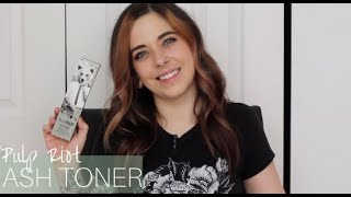 Pulp Riot Ash Toner  How To Remove Red Tones from Hair [upl. by Eberta]