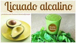 Licuado alcalino dieta detox [upl. by Heilman392]