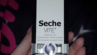 Seche Vite Top Coat Review And Warning [upl. by Debee524]