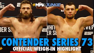 Dana Whites Contender Series 73 WeighIn Highlights No Misses for Week 7 [upl. by Onitselec892]