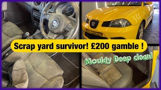 Disgusting car clean £200 scrap car rescue [upl. by Renrut]