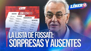 ELIMINATORIAS 2026 Los convocados de JORGE FOSSATI para enfrentar a Uruguay y Brasil  Líbero [upl. by Caressa]