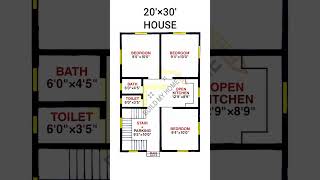 20 x 23 house plan 20 x 23 ghar ka naksha 20 x 30 house design buildmyhome shorts short home [upl. by Ammon184]