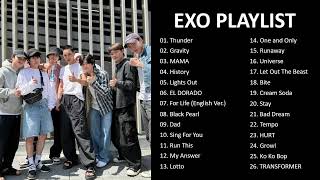 EXO  PLAYLIST 1 HOUR AND 32 MIN [upl. by Ahselyt]