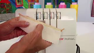 Singer 14CG754 ProFinish Serger Overlock 11 How to Adjust Tension [upl. by Mears16]