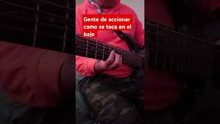 Cómo se toca gente de accionar bajo bass [upl. by Wolliw]